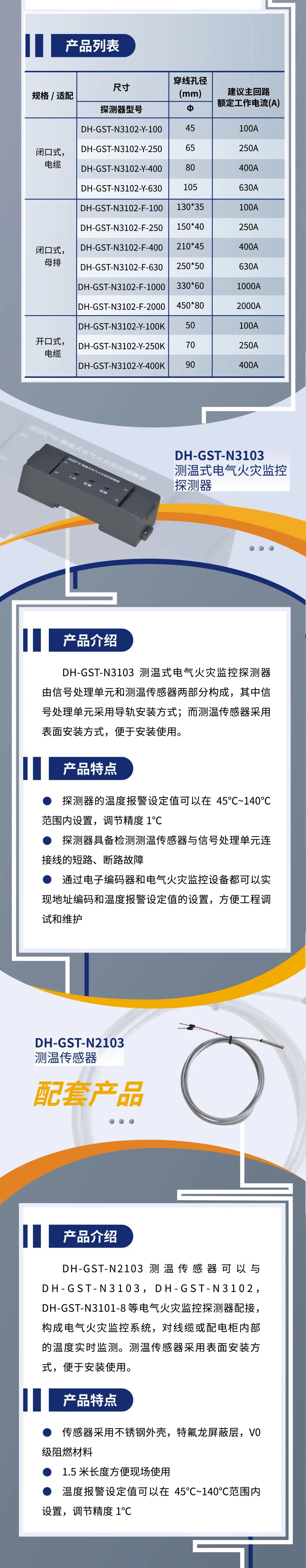 云南云南海湾消防新一代组合式电气火灾监控探测器产品上市