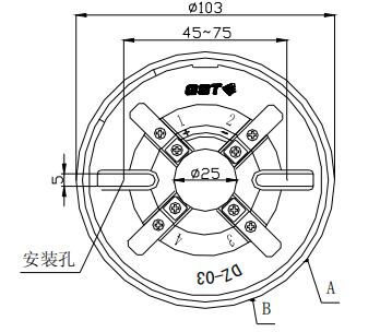DZ-03定位底座 云南海湾底座
